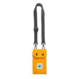 Yellow cotton phone wallet